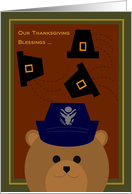 Counting Blessings Across Miles/TO Air Force Officer Female card