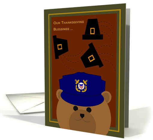 Counting Thanksgiving Blessings Across Miles FROM Coast Guardsman card