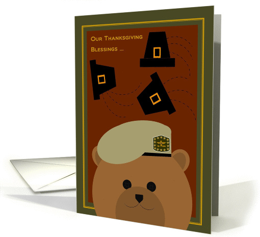 Count Thanksgiving Blessings Across Miles FROM Army Ranger card