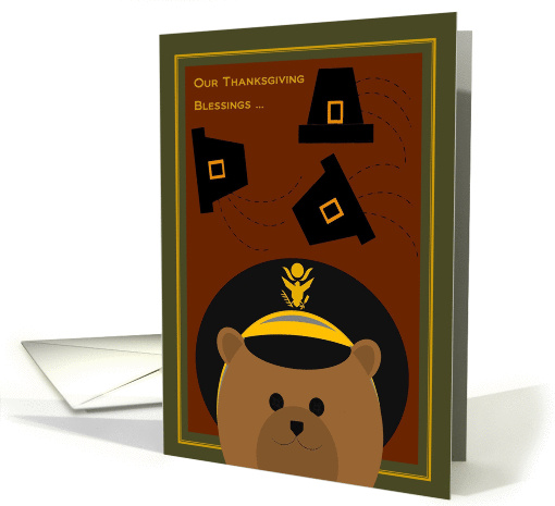 Count Thanksgiving Blessings Across Miles FROM Army Officer Male card