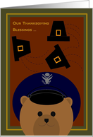 Son In Law - Thanksgiving Blessings Across Miles - Air Force Officer card