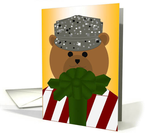 Best Christmas Gift is You - To Air Force Enlisted Working Cap card