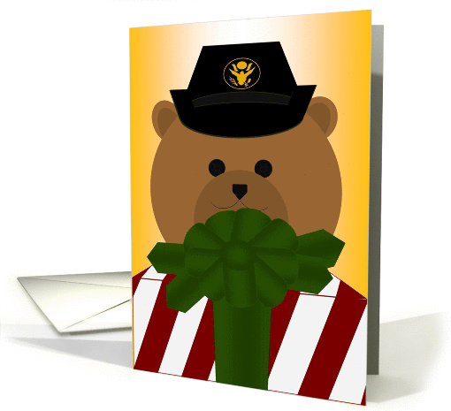 Best Christmas Gift is You In My Life - To Army Soldier Female card