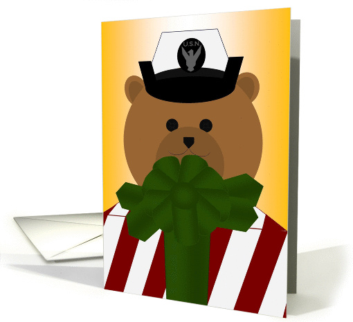 Best Christmas Gift is You In My Life - To Navy Sailor Female card