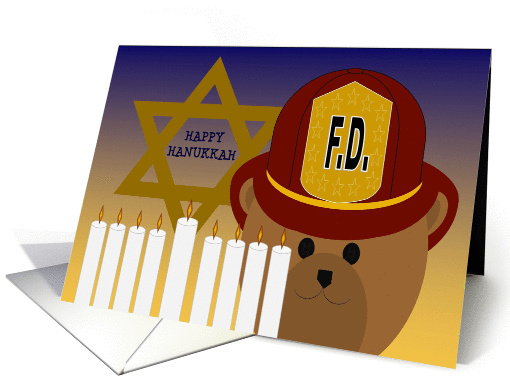 Happy Hanukkah - TO Firefighter card (1141346)