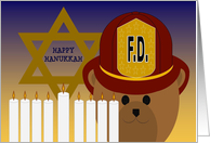 Happy Hanukkah - TO Firefighter card