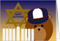 Happy Hanukkah - To Grandson card