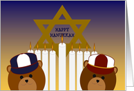 Happy Hanukkah - To Two Special Grandsons card