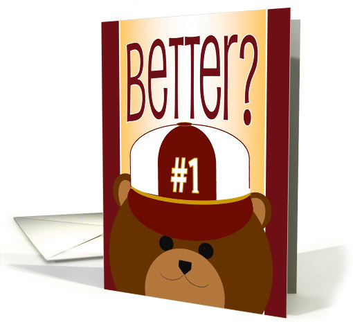 Better, Champ? - Get Well Card for Boy from All of Us card (1141972)