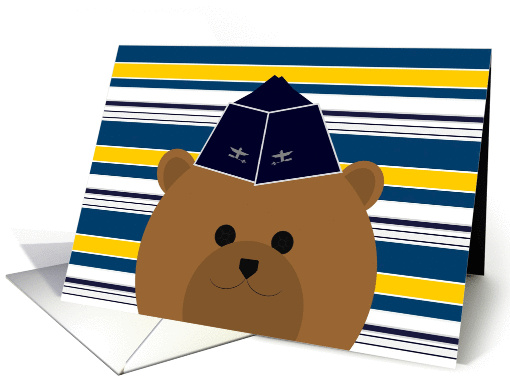 Thank You for Your Service - Air Force Officer Garrison Cap card