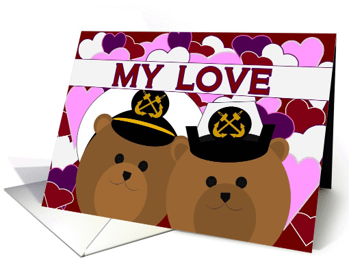 Happy Anniversary - To Husband - Navy Chief Couple card (1143910)