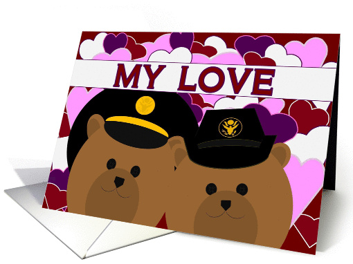 Happy Anniversary - To Husband - Army Enlisted Couple card (1143942)