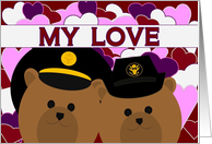Happy Anniversary - To Husband - Army Enlisted Couple card