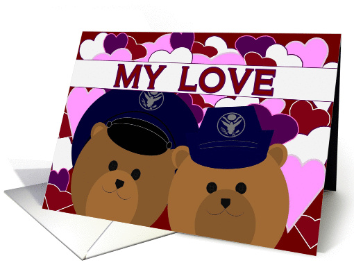 Happy Anniversary - To Husband - Air Force Enlisted Couple card