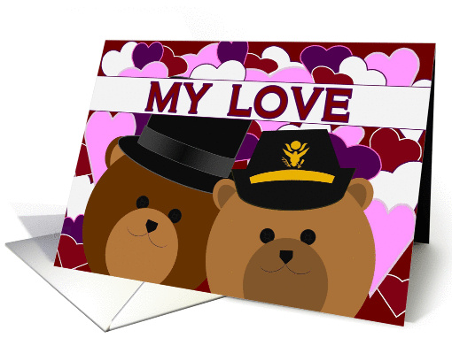 Happy Anniversary - To Husband - From Army Officer Wife card (1145878)