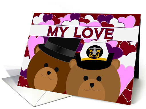Happy Anniversary - To Husband - From Navy Officer Wife card (1145970)