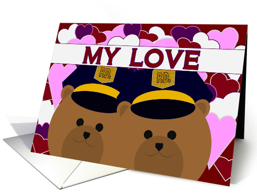 Love Sharing Our Lives/Police Officer Couple/To Husband card (1147408)