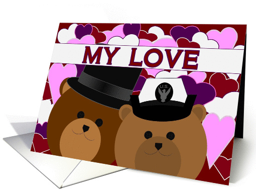 Love Sharing Our Lives/ To Navy Enlisted Wife card (1147520)