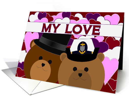 Love Sharing Our Lives/ To Coast Guard Chief Wife card (1147538)