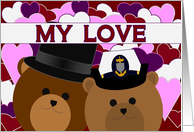 Love Sharing Our Lives/ To Coast Guard Chief Wife card