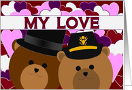 Love Sharing Our Lives/ To Army Officer Wife card