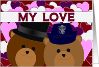 Love Sharing Our Lives/ To Air Force Officer Wife card