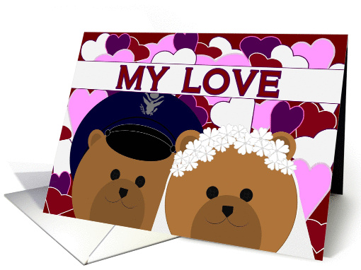Love Sharing Our Lives/ To Air Force Officer Husband card (1147560)