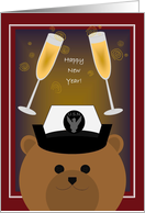 Happy New Year! To Navy Enlisted Sailor - Female card