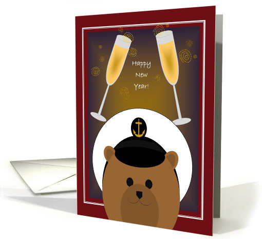 Happy New Year! To Navy Enlisted Sailor - Male card (1148554)