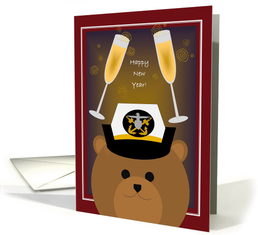 Happy New Year! To Navy Officer - Female card (1148560)
