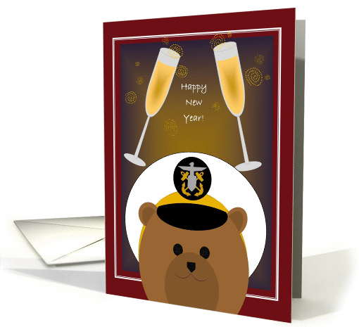 Happy New Year! To Navy Officer - Male card (1148564)