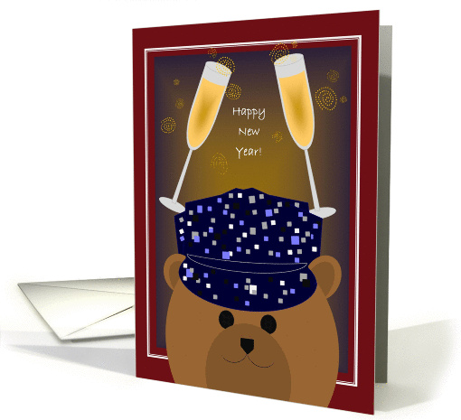 Happy New Year! To Navy Sailor - Working Uniform Cap card (1148574)