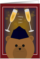 Happy New Year! To Air Force Airman - Garrison Cap card