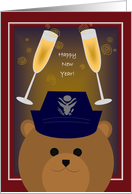 Happy New Year! To Air Force Officer - Female card