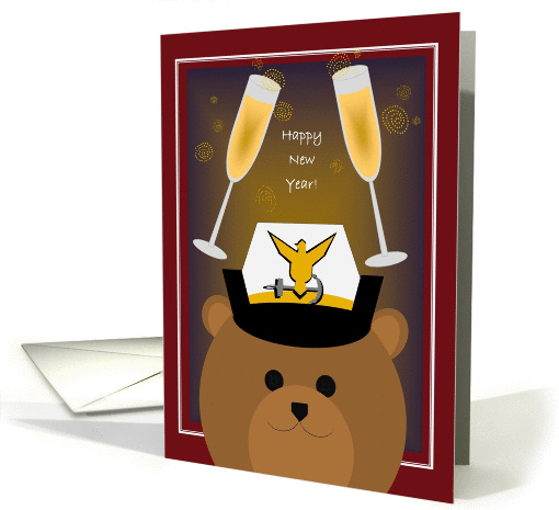 Happy New Year! To Coast Guard Officer - Female card (1148822)