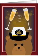 Happy New Year! To Coast Guard Enlisted - Female card