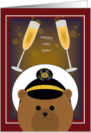 Happy New Year! To Coast Guard Enlisted - Male card