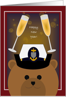 Happy New Year! To Coast Guard Chief - Female card