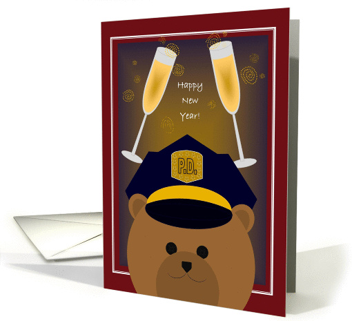 Happy New Year! To Your Favorite Police Officer card (1148834)
