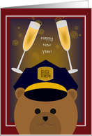 Happy New Year! To Your Favorite Police Officer card