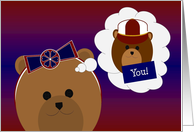 Mama Bear Thinking of Her Baby Bear - Son card