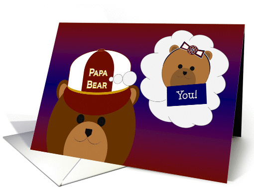 Cute Thinking of Granddaughter card (1150062)