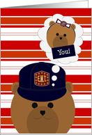 Cute E.M.T. Thinking of Granddaughter card