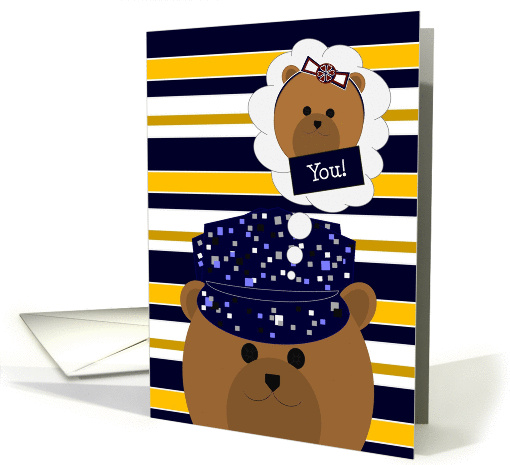 Navy Sailor Thinking of Daughter card (1150152)