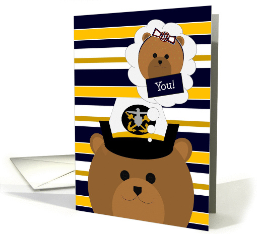 Navy Officer (Female) Thinking of Daughter card (1150162)
