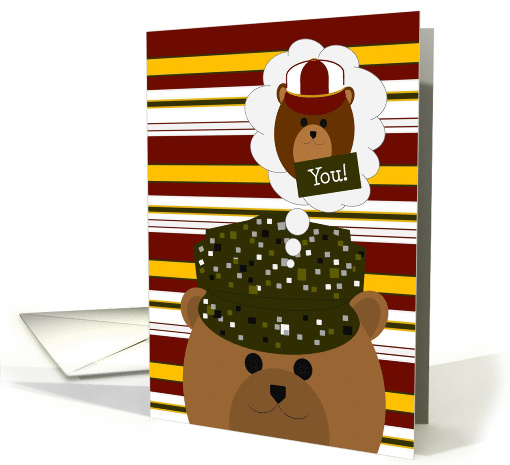 Army Soldier/Working Uniform Thinking of Son card (1150312)