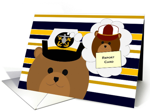 Navy Officer/Female - Kudos to Son for Report card (1154142)