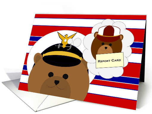Coast Guard Officer/Male - Kudos to Son for Report card (1154156)