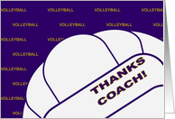 Thanks Volleyball Coach! card