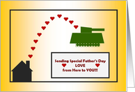 Happy Father’s Day - To Deployed Army or Marine Dad card